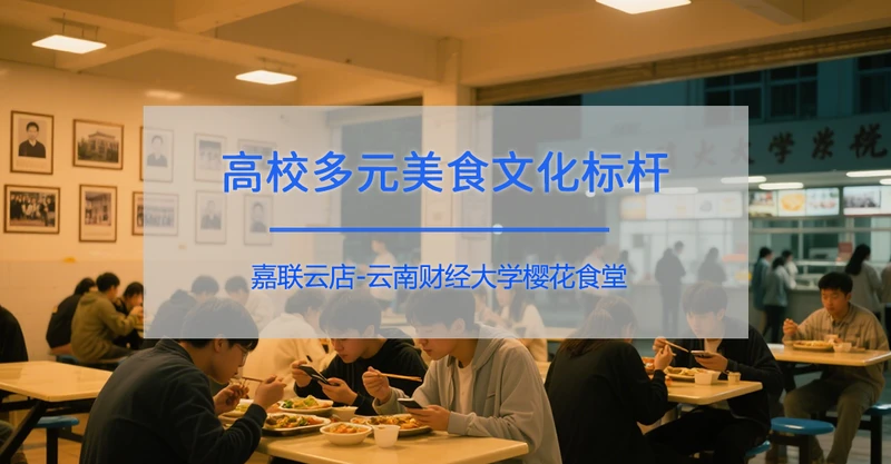 云南财经大学樱花食堂：嘉联云店共筑高校多元美食文化标杆