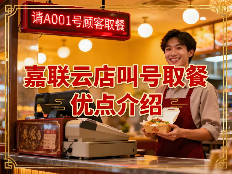 嘉联云店叫号取餐：收银系统一键叫号一键叫号，高效取餐新体验